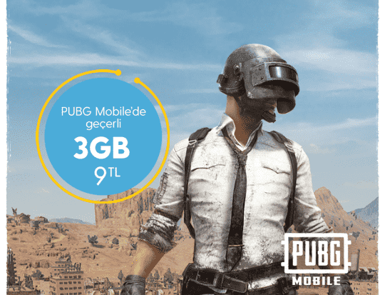 Turkcell PUBG (Papçi) Oyna 3 GB Paketi 9 TL
