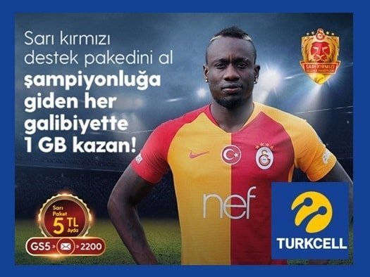 Turkcell Galatasaray Ücretsiz 1GB nasıl alınır?
