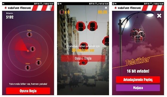 Vodafone Bedava İnternet Avcıları Oyunu