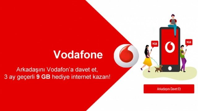 Arkadaşını Vodafone’a Davet Et Bedava Kazan Bedava
