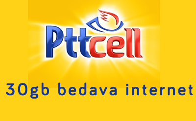 pttcell 30gb bedava internet
